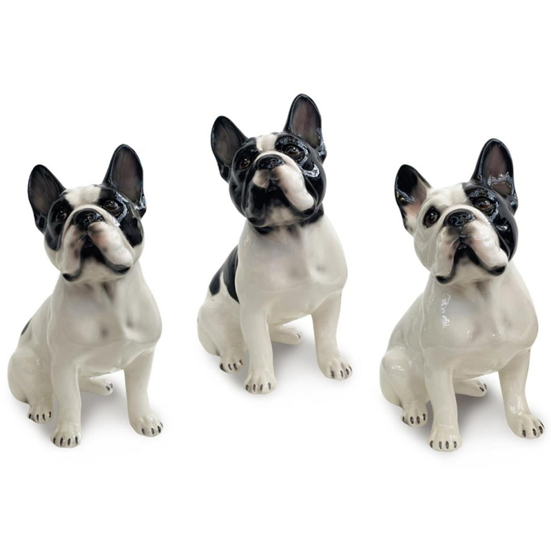 Статуэтки French Bulldog Unique Белый Черный Статуэтки French Bulldog Unique Белый Черный в Челябинске | Loft Concept