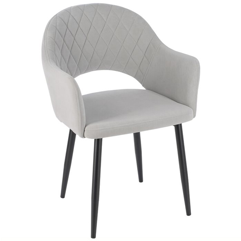 Стул Giotto Chair Светло-серый Черный Стул Giotto Chair Светло-серый Черный в Челябинске | Loft Concept