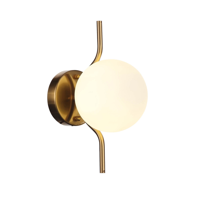 Бра B.LUX C Ball wall lamps Белое матовое стекло Латунь Бра B.LUX C Ball wall lamps Белое матовое стекло Латунь в Челябинске | Loft Concept