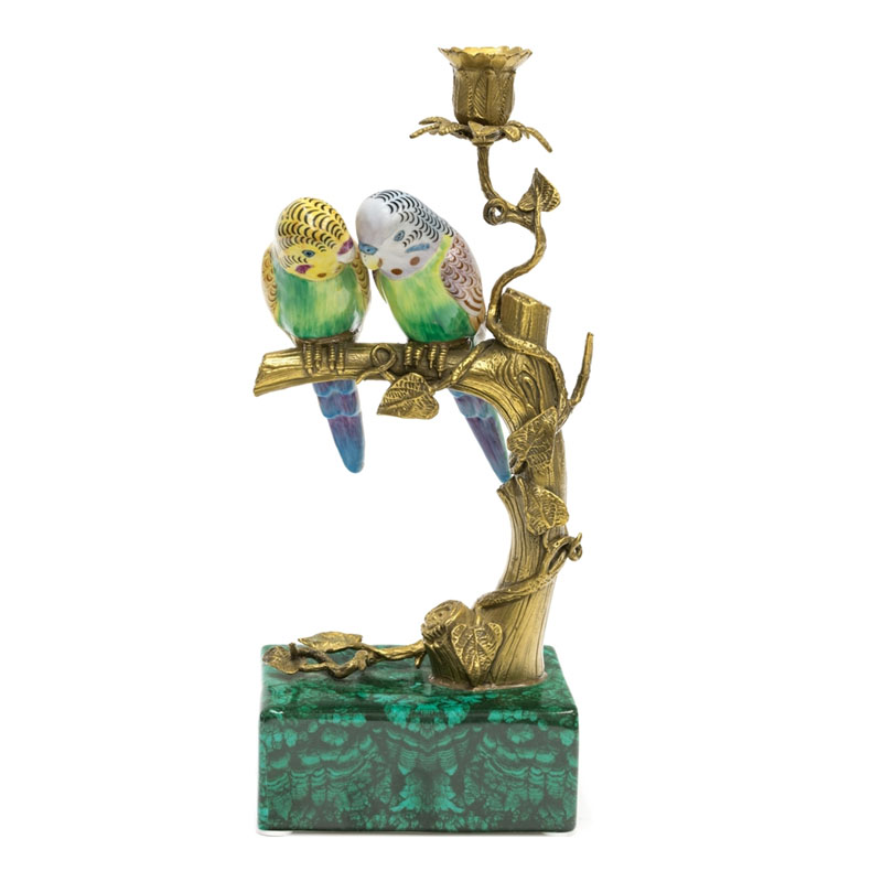 Подсвечник Duo Birds On Branch Мульти Бронза Подсвечник Duo Birds On Branch Мульти Бронза в Челябинске | Loft Concept