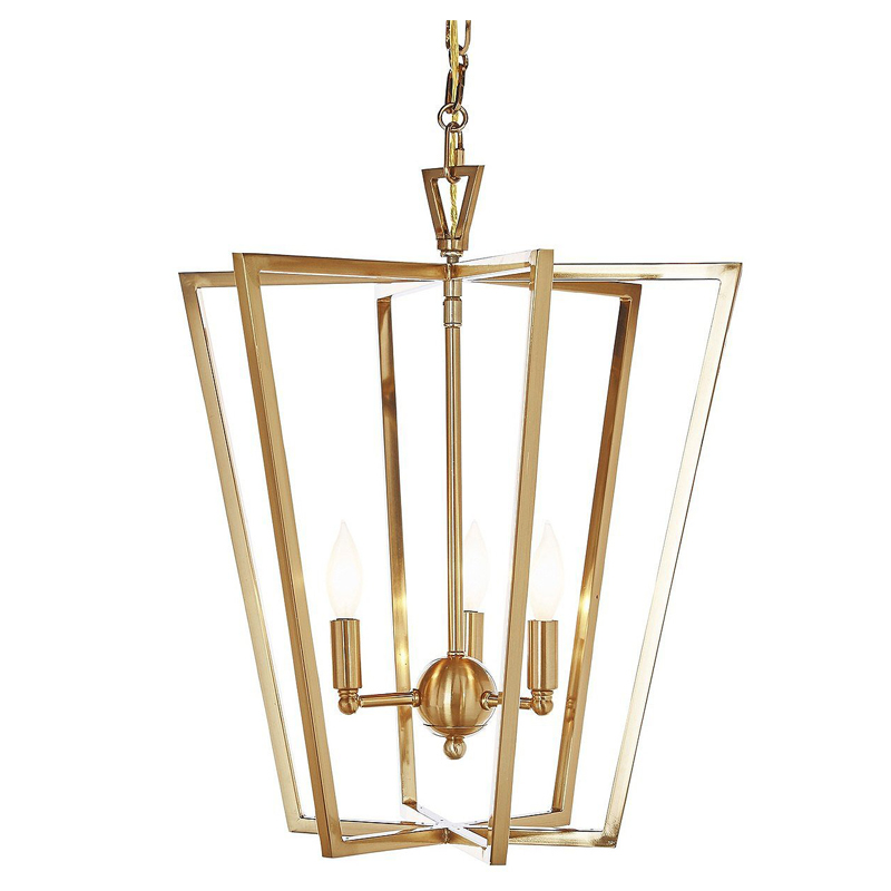 Люстра Fabiole Gold Cage Chandelier Золотой Люстра Fabiole Gold Cage Chandelier Золотой в Челябинске | Loft Concept