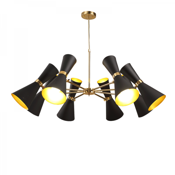 Люстра Delightfull Cairo Chandelier Глянцевое золото Черный Люстра Delightfull Cairo Chandelier Глянцевое золото Черный в Челябинске | Loft Concept