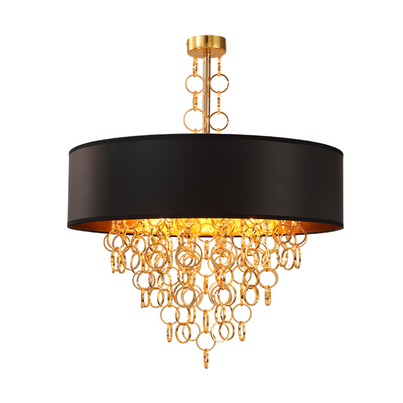 Люстра Ritz Rings Chandelier Золотой Черный Люстра Ritz Rings Chandelier Золотой Черный в Челябинске | Loft Concept