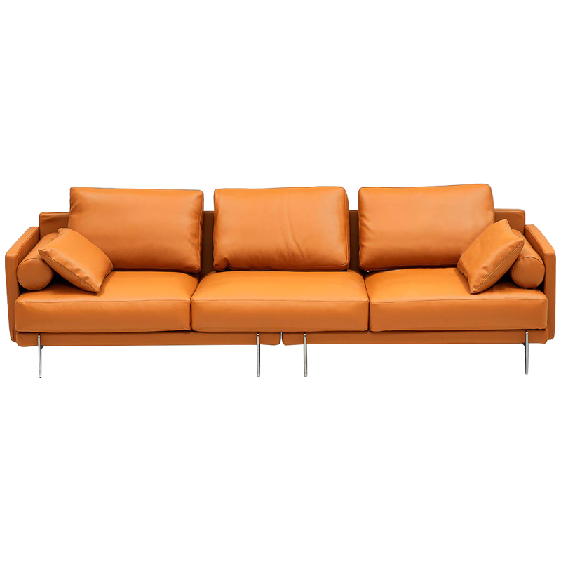 Диван Mosley Orange Sofa Оранжевый Оранжевый Диван Mosley Orange Sofa Оранжевый Оранжевый в Челябинске | Loft Concept