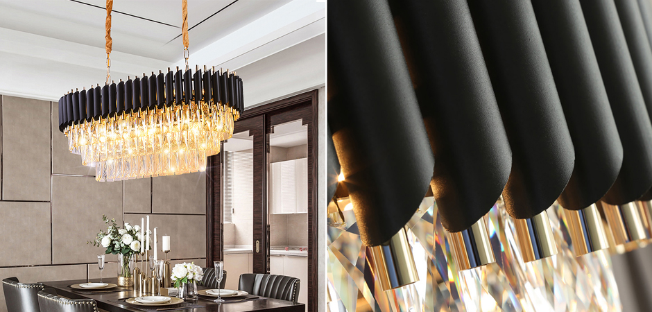 Люстра Empire Black Rectangular Chandelier Crystal Люстра Empire Black Rectangular Chandelier Crystal - Loft-Concept в Челябинске