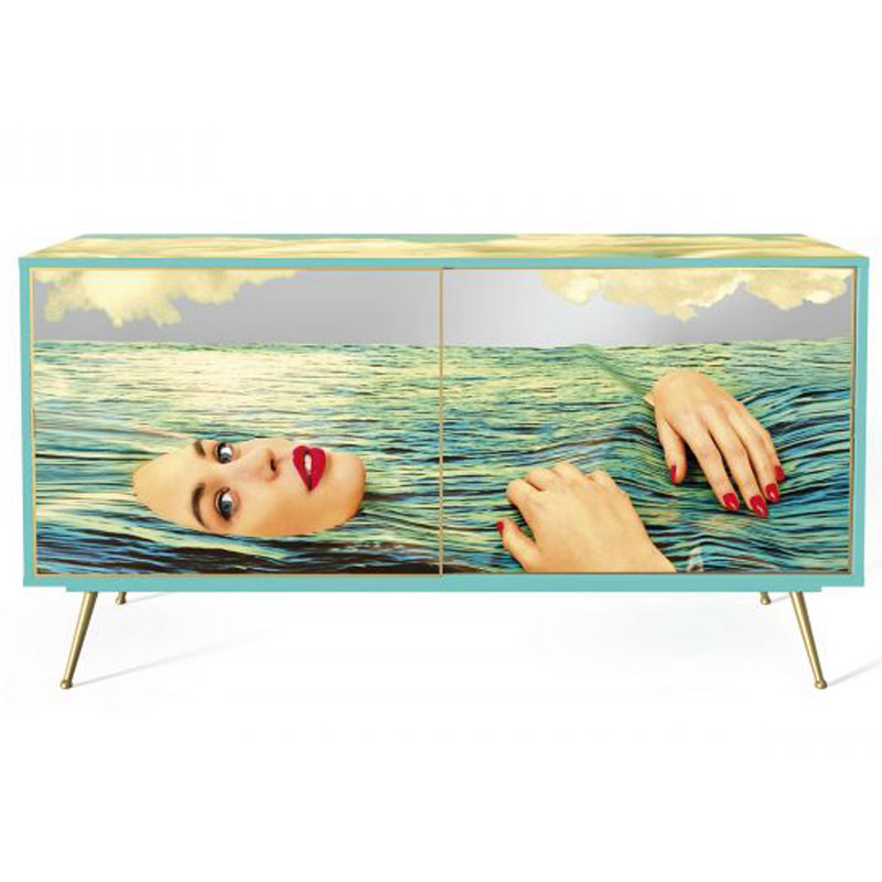 Комод Seletti Cabinet Sliding Door Sea Girl Мульти Золотой Шампань Комод Seletti Cabinet Sliding Door Sea Girl Мульти Золотой Шампань в Челябинске | Loft Concept
