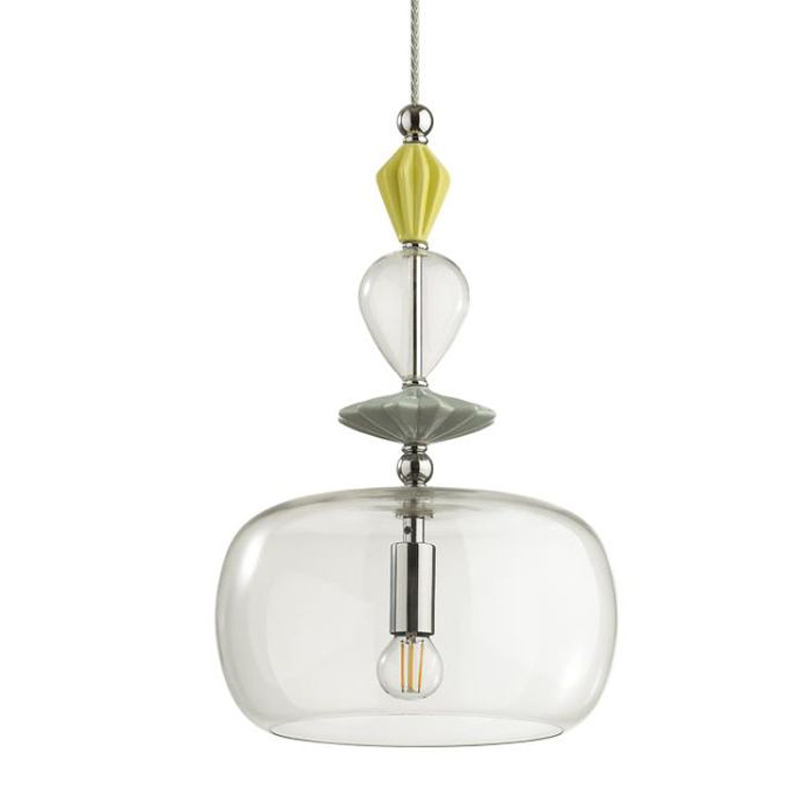 Подвесной светильник Iris Glas hanging lamp candy A chrome Прозрачное Стекло Прозрачный желтый Голубой Хром Прозрачный зеленый Подвесной светильник Iris Glas hanging lamp candy A chrome Прозрачное Стекло Прозрачный желтый Голубой Хром Прозрачный зеленый в Челябинске | Loft Concept