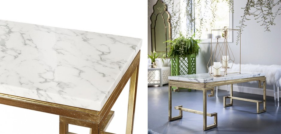 Кофейный стол Golden Meander Coffee Table Кофейный стол Golden Meander Coffee Table - Loft-Concept в Челябинске