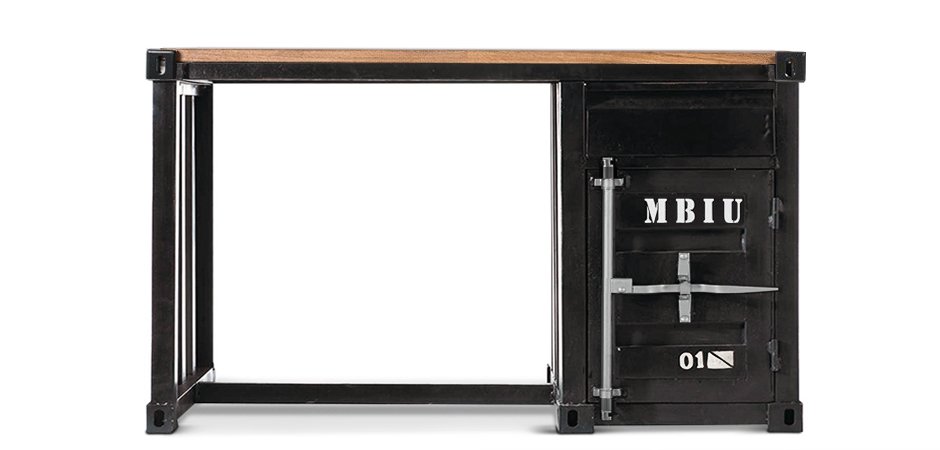 Письменный стол Metal & Oak Sea Container Desk Письменный стол Metal & Oak Sea Container Desk - Loft-Concept в Челябинске