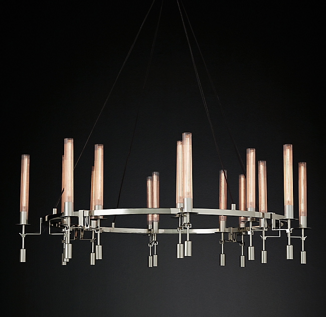 Люстра Restoration Hardware Fontanelle Chandelier nickel Никель Прозрачный Люстра Restoration Hardware Fontanelle Chandelier nickel Никель Прозрачный в Челябинске | Loft Concept