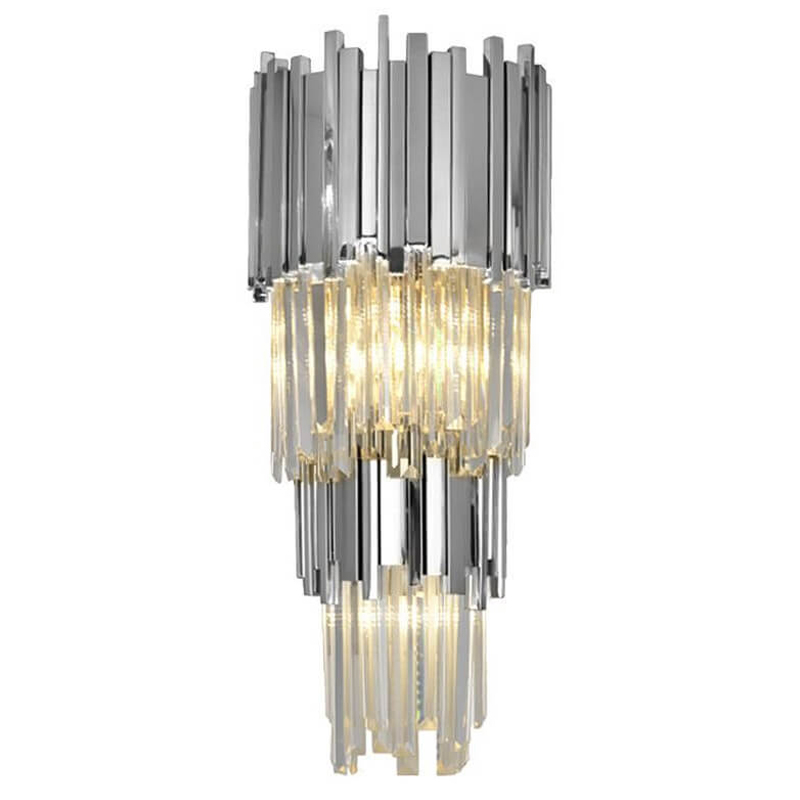 Бра Luxxu Modern Cascade Wall Lamp Silver 58 Серебряный Прозрачное Стекло Бра Luxxu Modern Cascade Wall Lamp Silver 58 Серебряный Прозрачное Стекло в Челябинске | Loft Concept
