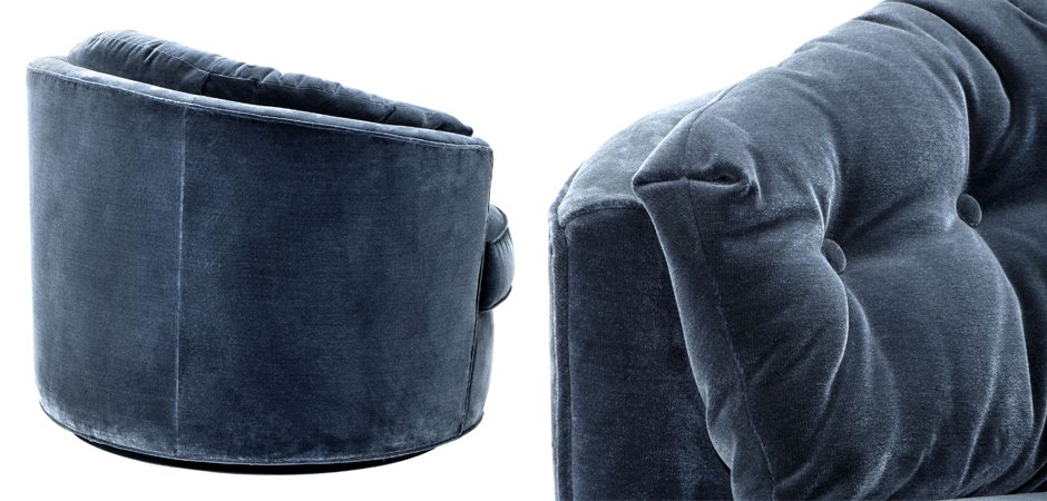 Кресло Eichholtz Chair Recla Blue Кресло Eichholtz Chair Recla Blue - Loft-Concept в Челябинске