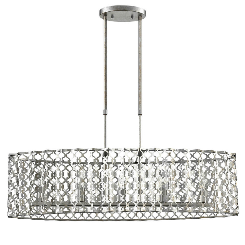Люстра Arabesque Quatrefoil Drum Шампань Винтаж Люстра Arabesque Quatrefoil Drum Шампань Винтаж в Челябинске | Loft Concept