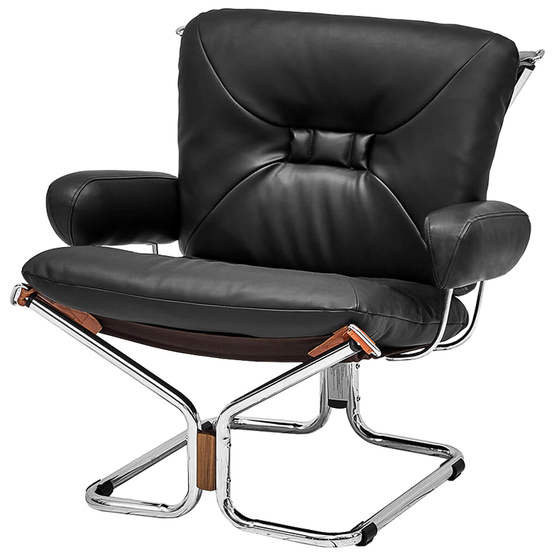 Кресло Zahra Chair Хром Черный Кресло Zahra Chair Хром Черный в Челябинске | Loft Concept