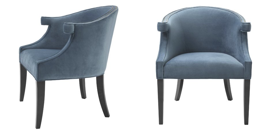 Кресло Eichholtz Chair Margaux blue Кресло Eichholtz Chair Margaux blue - Loft-Concept в Челябинске