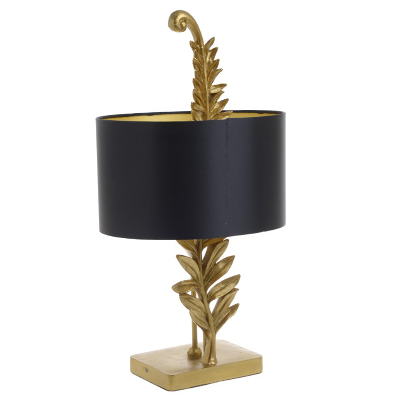Настольная лампа Tropical Gold Leaf Черный Золотой Настольная лампа Tropical Gold Leaf Черный Золотой в Челябинске | Loft Concept