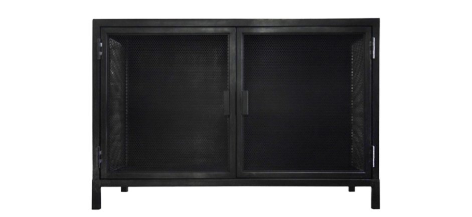 Буфет с 2-мя дверцами из металлической сетки Industrial Loft Dark Metal 2 Door Beto Cabinet Буфет с 2-мя дверцами из металлической сетки Industrial Loft Dark Metal 2 Door Beto Cabinet - Loft-Concept в Челябинске
