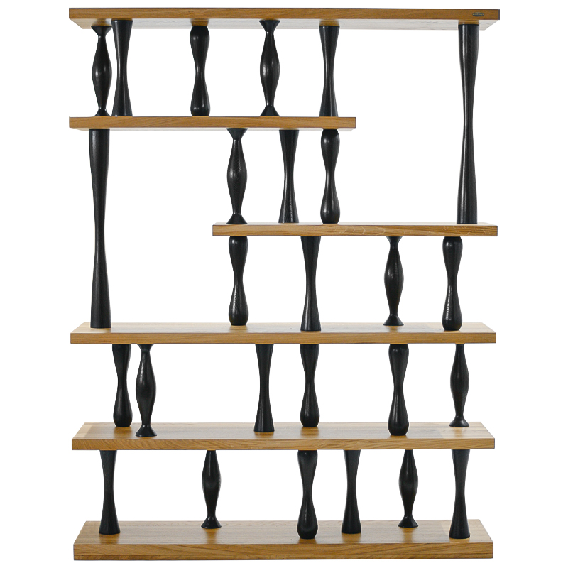 Стеллаж Rayner Rack Древесина Черный Стеллаж Rayner Rack Древесина Черный в Челябинске | Loft Concept
