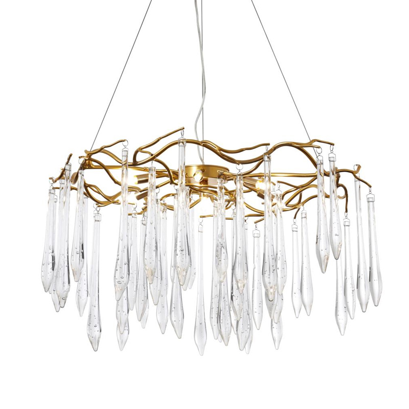 Люстра Average Crystal Rain Gold Золотой Люстра Average Crystal Rain Gold Золотой в Челябинске | Loft Concept