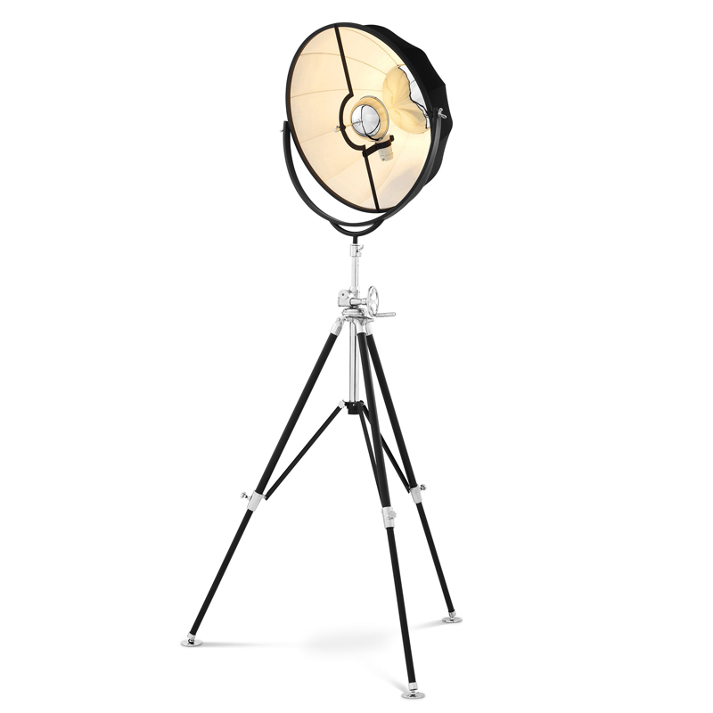 Торшер Eichholtz Floor Lamp Vertigo Черный Никель Торшер Eichholtz Floor Lamp Vertigo Черный Никель в Челябинске | Loft Concept