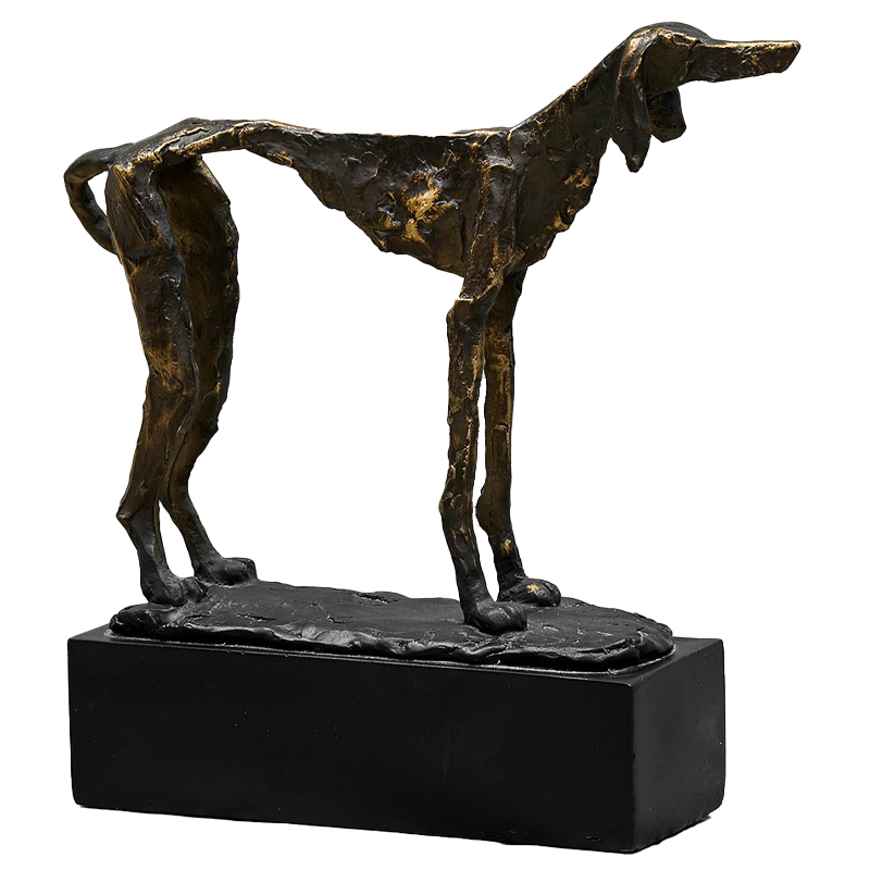 Статуэтка собака Giacometti Dog Statue Черный Золотой Статуэтка собака Giacometti Dog Statue Черный Золотой в Челябинске | Loft Concept