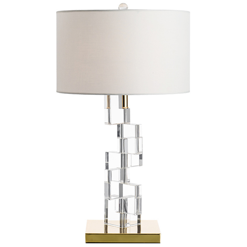 Настольная лампа Leuan Glass Cubes Lampshade Table Lamp Латунь Прозрачное Стекло Молочный Настольная лампа Leuan Glass Cubes Lampshade Table Lamp Латунь Прозрачное Стекло Молочный в Челябинске | Loft Concept