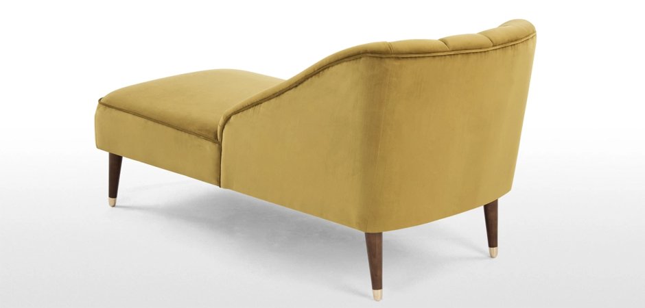 Кушетка Chaise Longue, Antique Gold Velvet Кушетка Chaise Longue, Antique Gold Velvet - Loft-Concept в Челябинске