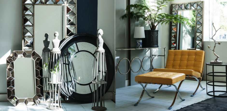 Зеркало настенное состаренное Patina Mirror Wood Зеркало настенное состаренное Patina Mirror Wood - Loft-Concept в Челябинске