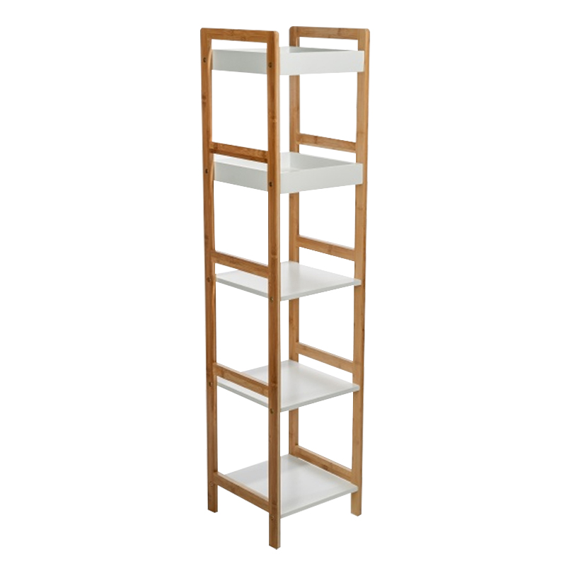 Стеллаж Stockholm White & Beige Slim Белый Бежевый Стеллаж Stockholm White & Beige Slim Белый Бежевый в Челябинске | Loft Concept