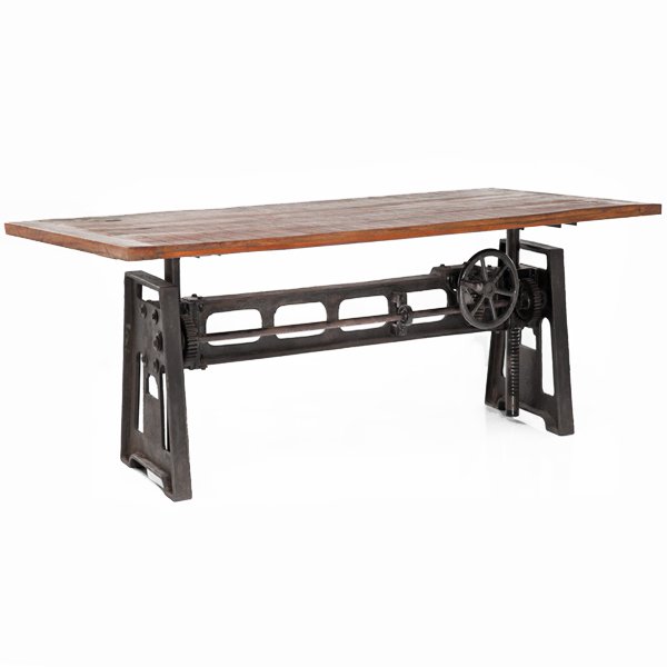 Стол GARIBALDI Dining Table Industrial Дуб темный Стол GARIBALDI Dining Table Industrial Дуб темный в Челябинске | Loft Concept