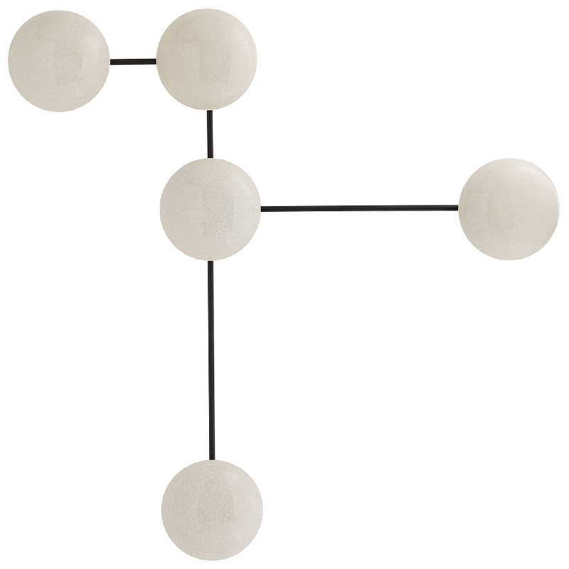 Бра GLAZE SCULPTURAL SCONCE Черный Белый Бра GLAZE SCULPTURAL SCONCE Черный Белый в Челябинске | Loft Concept