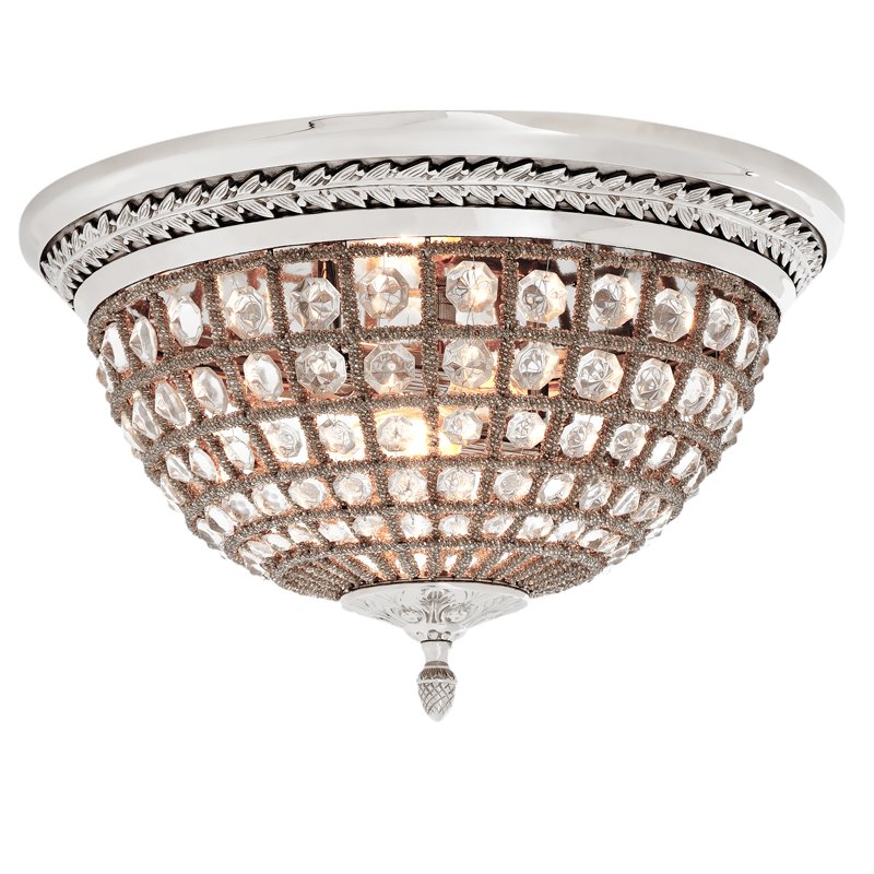 Потолочный светильник Ceiling Lamp Kasbah Nickel Никель Прозрачное Стекло Потолочный светильник Ceiling Lamp Kasbah Nickel Никель Прозрачное Стекло в Челябинске | Loft Concept