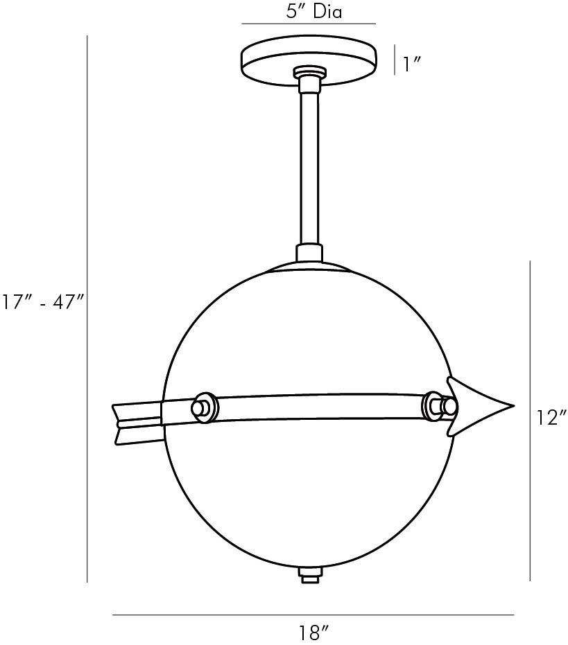 Люстра Arteriors CELESTIAL PENDANT в Челябинске