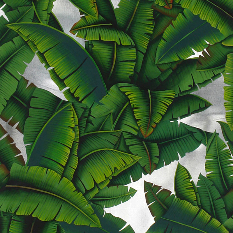 Обои ручная роспись Palms Gaugin on Ocean Silver gilded paper  в Челябинске | Loft Concept 