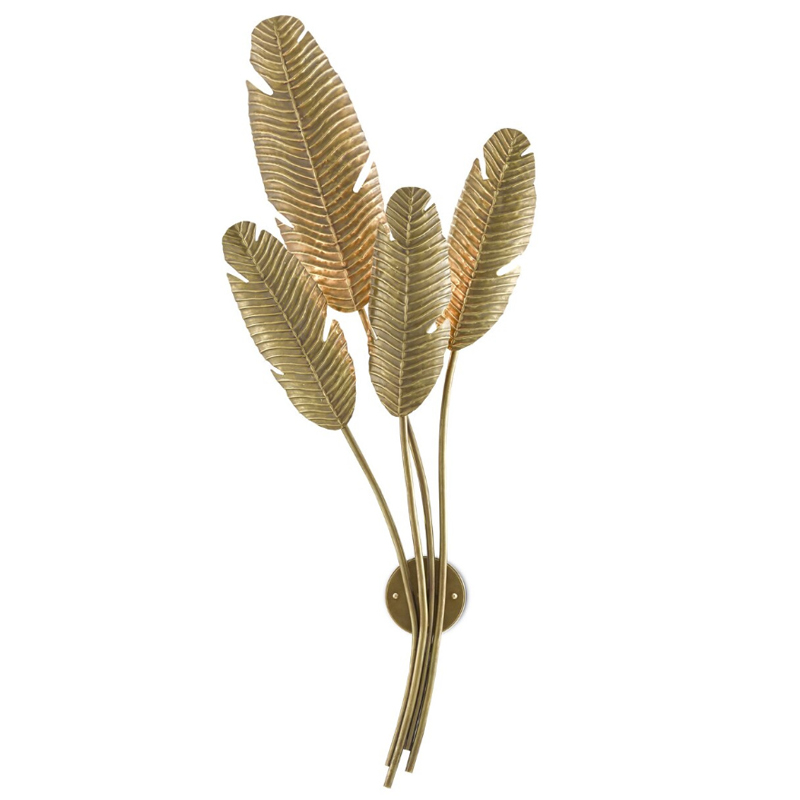 Бра Листья Золотые Пальмы Golden Palm Leaves Wall Lamp Золотой Бра Листья Золотые Пальмы Golden Palm Leaves Wall Lamp Золотой в Челябинске | Loft Concept