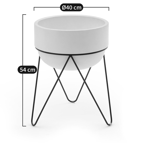 Кашпо Elevated Planters Luna 54 белое Кашпо Elevated Planters Luna 54 белое в Челябинске