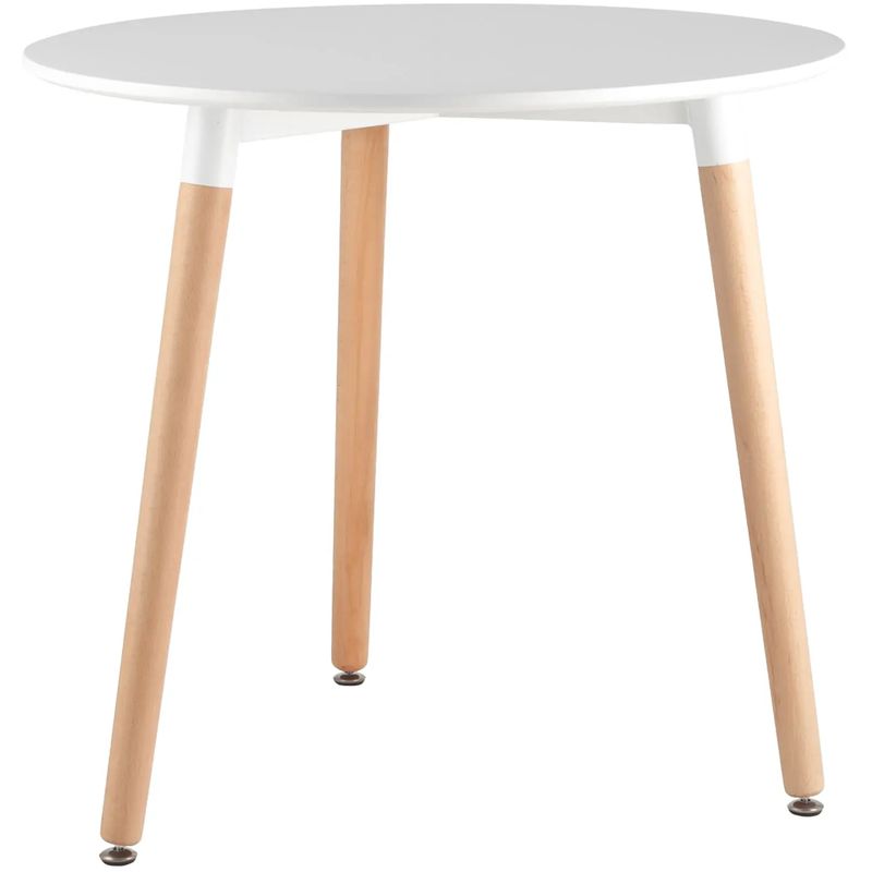 Стол обеденный Hoffman Collection круглый три ножки Белый Древесина Стол обеденный Hoffman Collection круглый три ножки Белый Древесина в Челябинске | Loft Concept