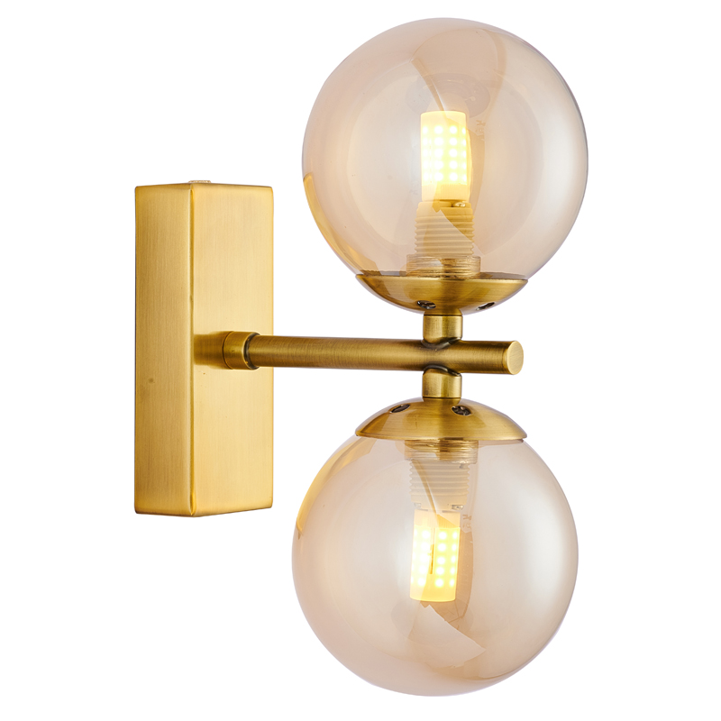 Бра Berries Sconce amber Латунь Янтарь (Amber) Бра Berries Sconce amber Латунь Янтарь (Amber) в Челябинске | Loft Concept