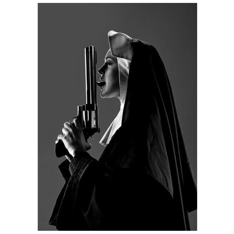 Постер Черно-Белый Nun III Черно-белый Постер Черно-Белый Nun III Черно-белый в Челябинске | Loft Concept