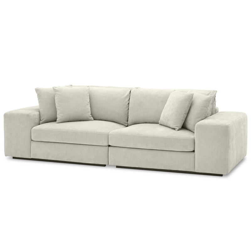 Диван Eichholtz Sofa Vista Grande sand Песочный Черный Диван Eichholtz Sofa Vista Grande sand Песочный Черный в Челябинске | Loft Concept