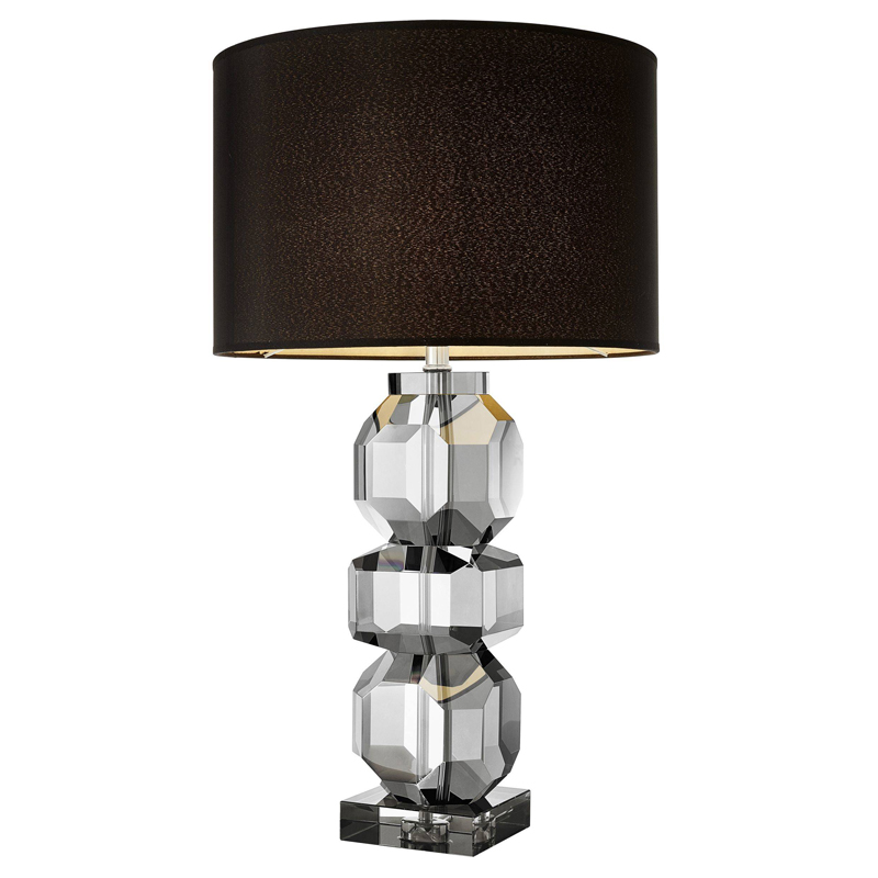 Настольная лампа Eichholtz Table Lamp Mornington Стекло Смок Черный Настольная лампа Eichholtz Table Lamp Mornington Стекло Смок Черный в Челябинске | Loft Concept