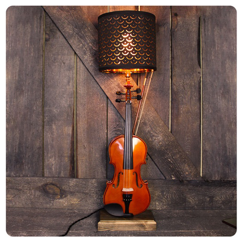 Настольная лампа Violin brown Коричневый Настольная лампа Violin brown Коричневый в Челябинске | Loft Concept