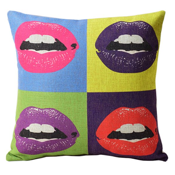 Декоративная подушка Lips Andy Warhol Мульти Декоративная подушка Lips Andy Warhol Мульти в Челябинске | Loft Concept
