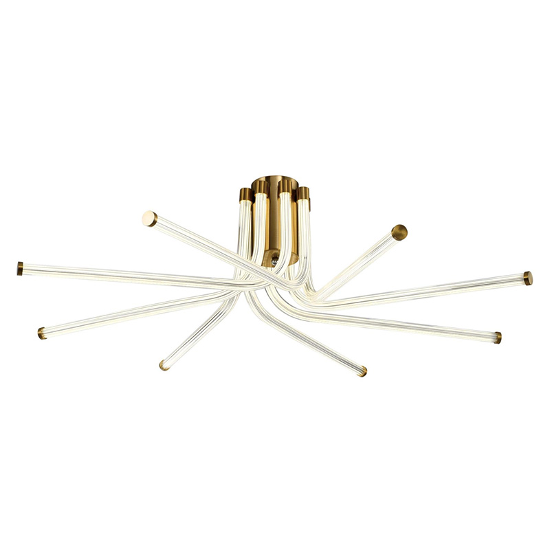 Потолочный светильник светодиодный из стали Trumpet Tube Bronze Бронза Потолочный светильник светодиодный из стали Trumpet Tube Bronze Бронза в Челябинске | Loft Concept