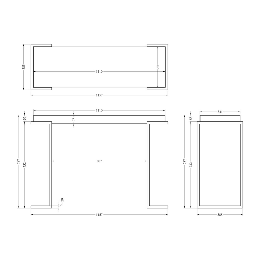 Консоль зеркальная Mirror Chrome Console Консоль зеркальная Mirror Chrome Console в Челябинске