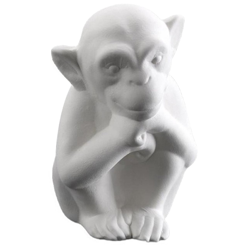 Статуэтка Abhika Monkey Bisc. Белый Статуэтка Abhika Monkey Bisc. Белый в Челябинске | Loft Concept