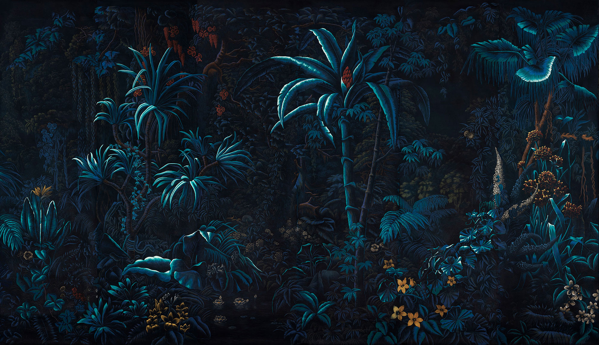 Обои ручная роспись L'Eden Moonlight on scenic Xuan paper Обои ручная роспись L'Eden Moonlight on scenic Xuan paper - постер Loft-Concept в Челябинске