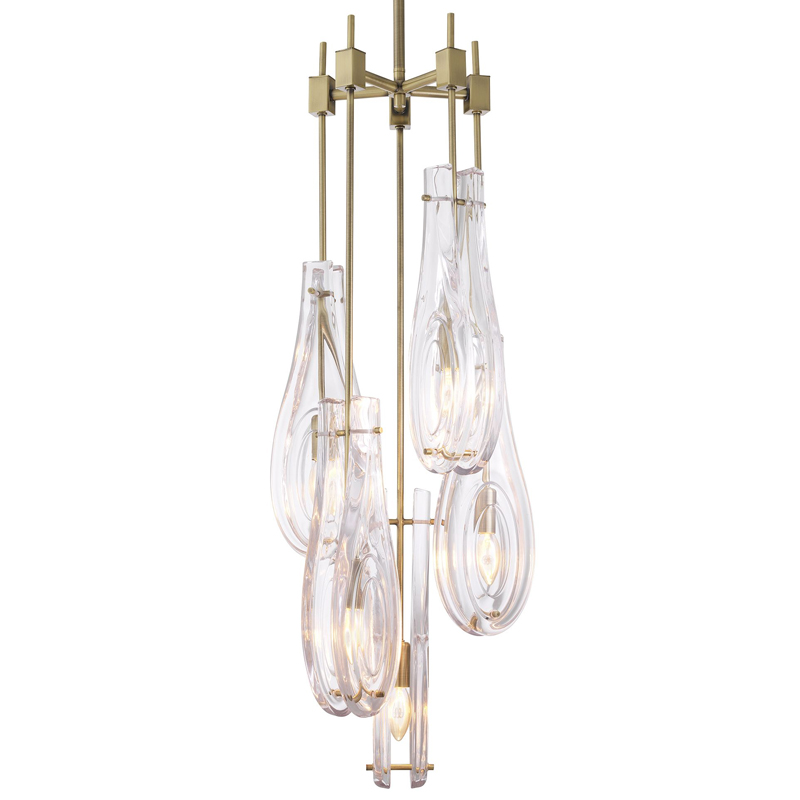 Люстра Eichholtz Chandelier Bellano L Brass Латунь Прозрачный Люстра Eichholtz Chandelier Bellano L Brass Латунь Прозрачный в Челябинске | Loft Concept