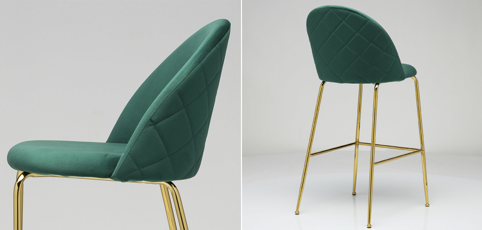 Барный стул Vendramin Bar Stool green Барный стул Vendramin Bar Stool green - Loft-Concept в Челябинске