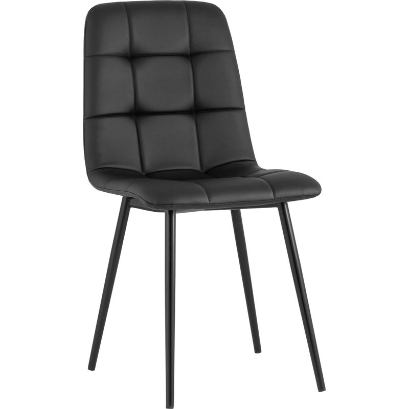 Стул NANCY S Chair Черная Экокожа Черный Стул NANCY S Chair Черная Экокожа Черный в Челябинске | Loft Concept